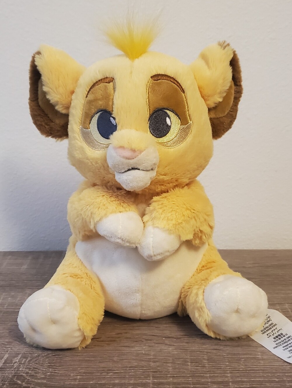 Disney Babies Yellow Simba Plush Stuffed Lion The Lion King NO BLANKET